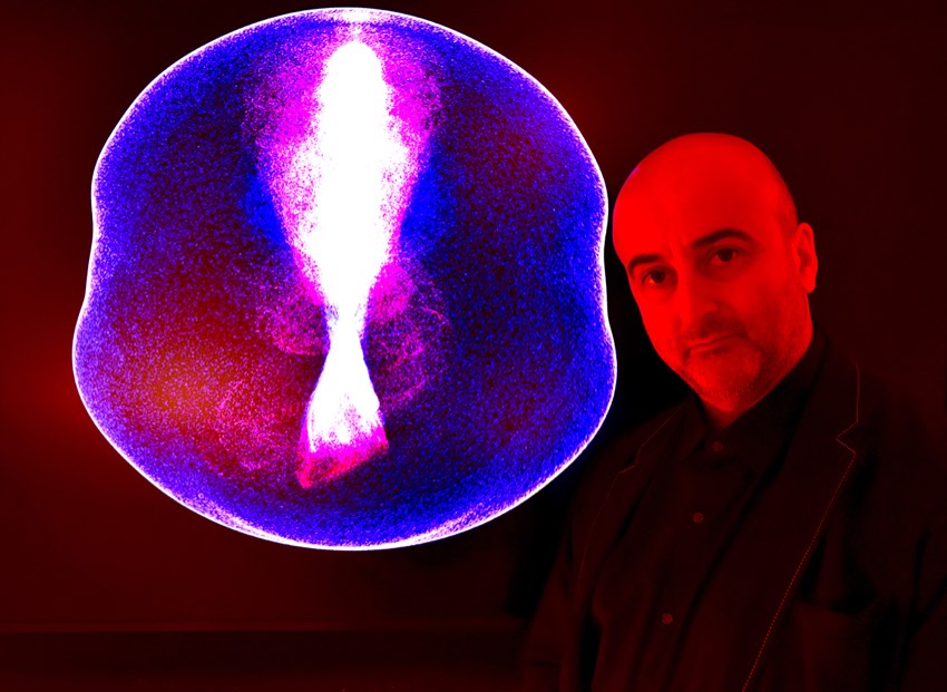 Jacopo Baboni Schilingi with an installation