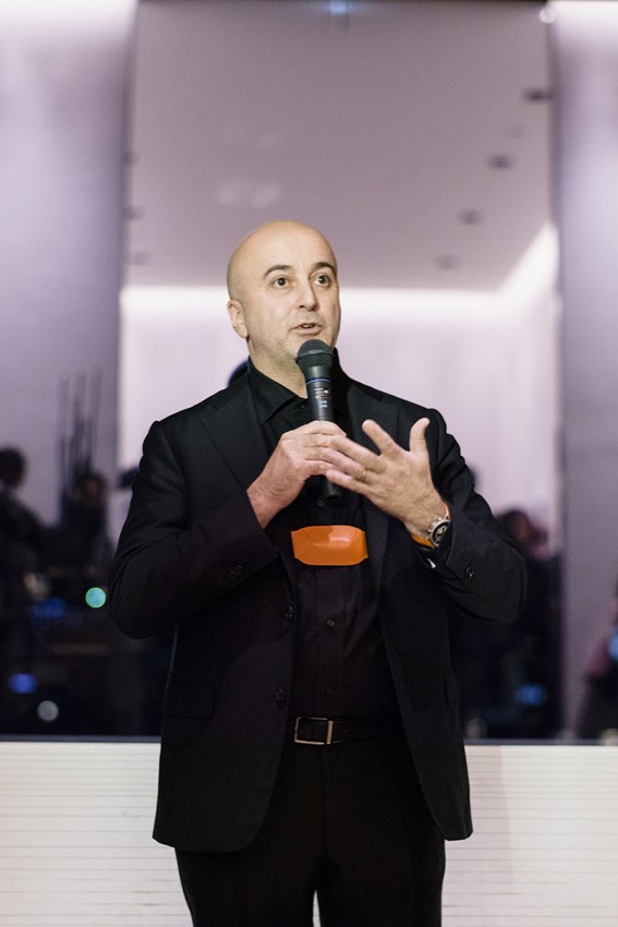Jacopo Baboni Schilingi speaking at Chanel