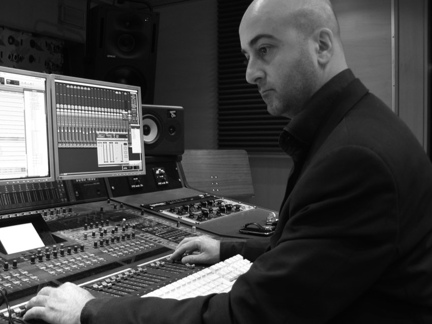 Jacopo Baboni Schilingi at the GRM studio